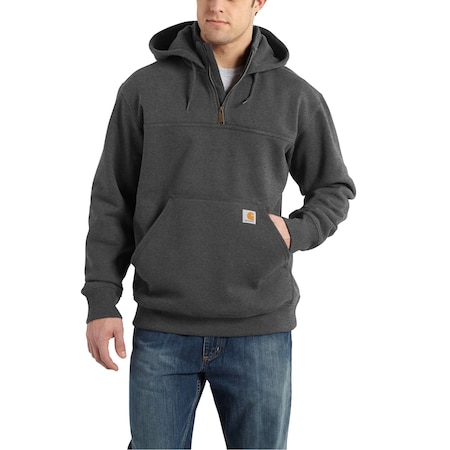 Men's Paxton Rain Defender Hooded Sweatshirt, 55% Cotton/45% Polyester, 13oz, Carbon Heather, S MPN:100617-026
