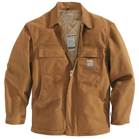 FR Coat, 54.3 cal/sq cm, 2XL, 13 oz 100% Cotton, Hook-and-Loop, Zipper Closure MPN:101618-211 2XL REG