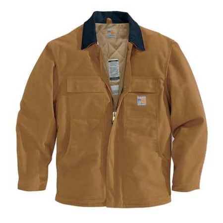 FR Coat, 54.3 cal/sq cm, 4XL, Excel FR (13 oz) 100% Cotton, Hook-and-Loop, Zipper Closure MPN:101618-211 4XL REG
