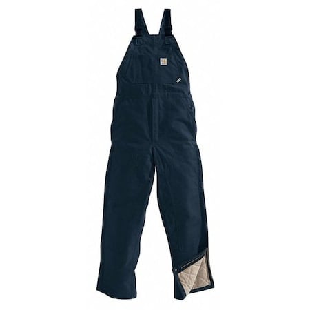 Bib Overalls, 54 cal/sq cm ATPV, 32 in Inseam, 100% Cotton, Snap MPN:101626-410 32 32