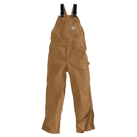 Bib Overalls, 16 cal/sq cm ATPV, 30 in Inseam, 100% Cotton, Snap MPN:101627-211 44 30