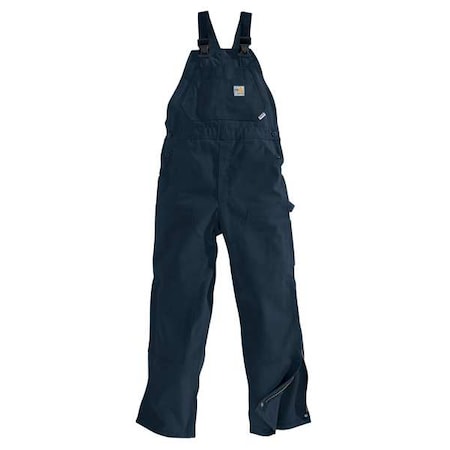 Bib Overalls, 16 cal/sq cm ATPV, 34 in Inseam, 100% Cotton, Snap MPN:101627-410 44 34