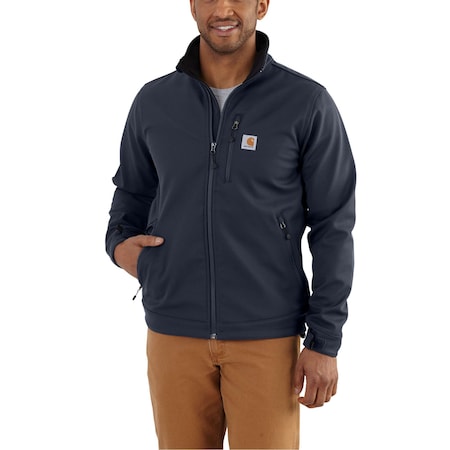 Men's Crowley Softshell Jacket, 90% Nylon/10% Spandex, 13.9oz, Navy, XL Tall MPN:102199-412