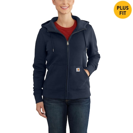 Women's Clarksburg Hooded Sweatshirt, 55% Cotton/45% Polyester, 10.5oz, Navy, 2X MPN:102788-412