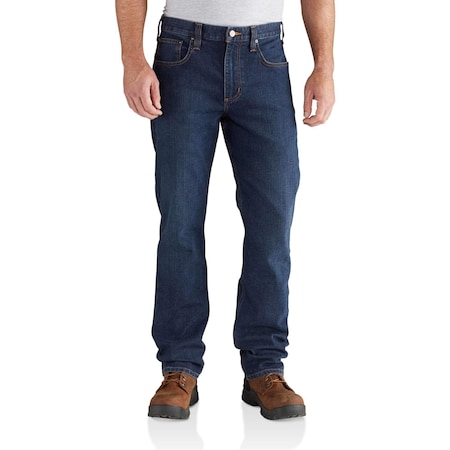 Mens Rugged Flex Relaxed Straight Jean, 85% Cotton/14% Poly/1% Spandex, Superior, 30 in x 30 in MPN:102804-498