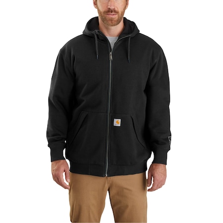 Men's Hooded Sweatshirt, 59% Cotton/41% Polyester, 10.5oz, Black, 3XL MPN:104078-001