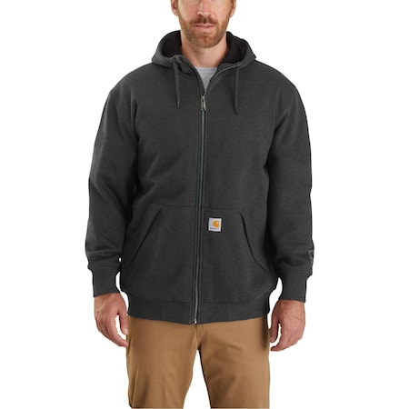 Men's Hooded Sweatshirt, 59% Cotton/41% Polyester, 10.5oz, Carbon Heather, XL Tall MPN:104078-024