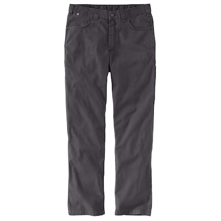Mens FR Rugged Flex Work Pant, 9.6oz 98% Cotton/2% Spandex Canvas, Shadow, 30 in x 32 in MPN:104204-029