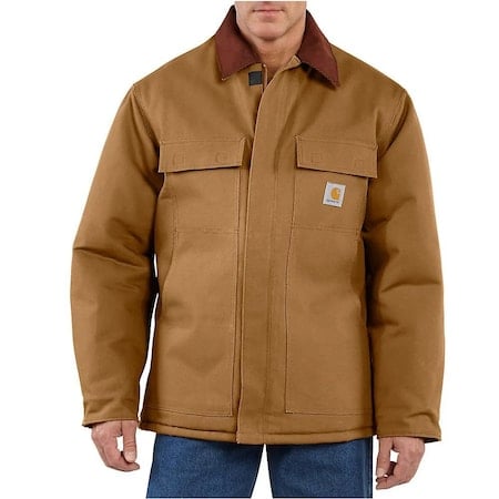 Men's Coat, Cotton, Brown, L MPN:106674-BRNLTLL