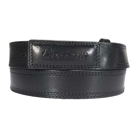 Carhartt Scratchless Belt, Black, Full Grain Bridle Leather, 46 in Length, 1 5/16 in Width MPN:A000550500113