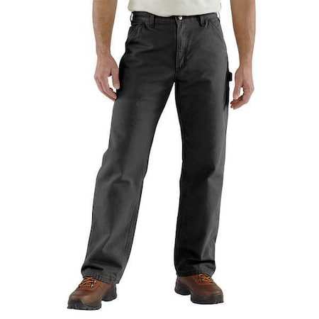 Men's Dungaree Work Pants, 32 in, Black, Cotton MPN:B11-BLK 32 30