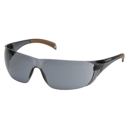 Billings, Safety Glasses, Anti-Scratch, Gray Lens, Black Frame, Frameless MPN:CH120S
