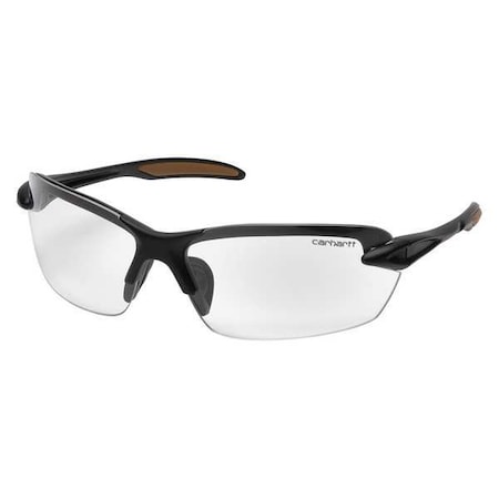 Spokane, Safety Glasses, Anti-Scratch, Clear Lens, Black Frame, Half-Frame MPN:CHB310D