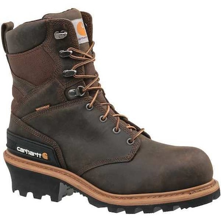 CML8360, Men's 8 in Composite Toe Logger Boot, Brown, 14, W, CML8360 MPN:CML8360 14W