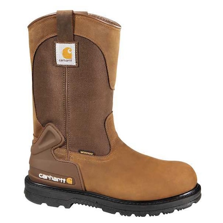Men's Wellington Boot, 14 W, Leather, 11 in H, Brown, CMP1100 MPN:CMP1100 14W