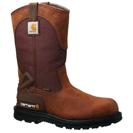 Men's Western Boot, 13 M, Steel Toe, 11 in H, Brown, CMP1200 MPN:CMP1200 13M