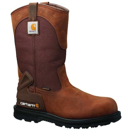 Men's Western Boot, 8 W, Steel Toe, 11 in H, Brown, CMP1200 MPN:CMP1200 8W