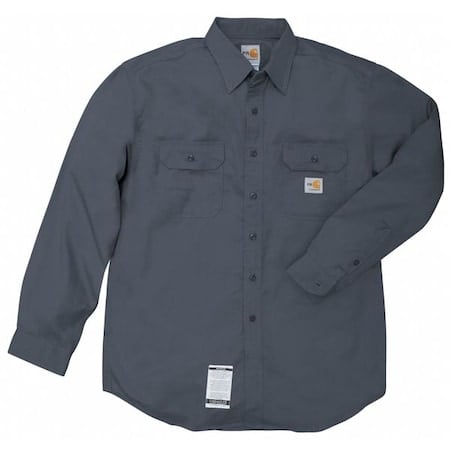 Men's Flame-Resistant Collared Shirt, 8.6 cal/sq cm, S, 12% Nylon, 88% Cotton MPN:FRS160-DNY SML REG