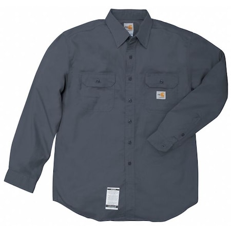 Men's Flame-Resistant Collared Shirt, 8.6 cal/sq cm, 2XL, 12% Nylon, 88% Cotton MPN:FRS160-DNY XXL REG