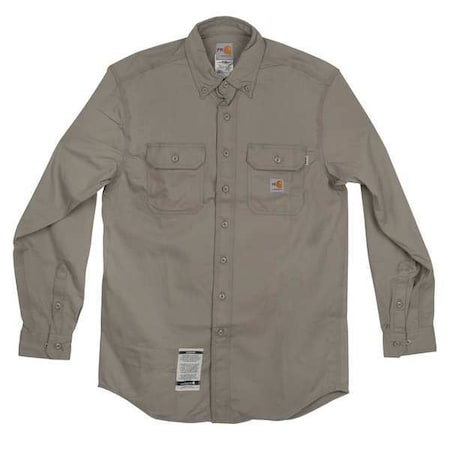 Men's Flame-Resistant Collared Shirt, 8.6 cal/sq cm, 3XLT, 12% Nylon, 88% Cotton MPN:FRS160-GRY TLL 3XL