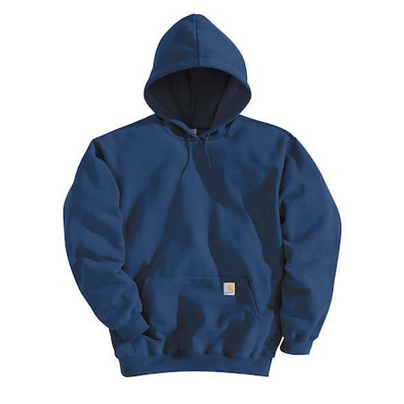 Hooded Sweatshirt, Navy, 50 Cotton/50 PET, XL MPN:K121-472 XLG REG
