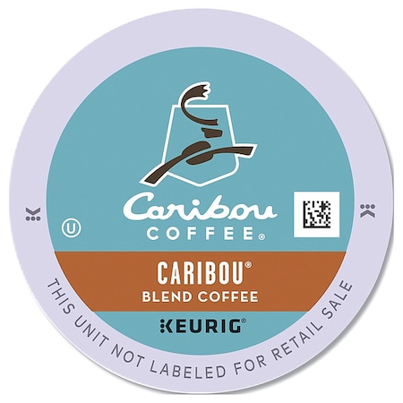 Coffee, Caribou Blend, Pod, Caffeinated, Ground, 9.6 oz, 24 PK MPN:6992