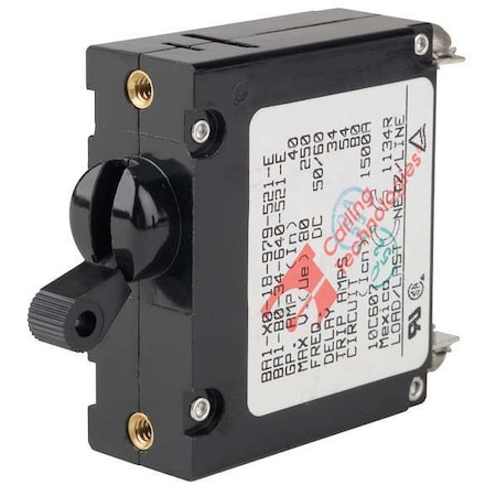 Circuit Breaker, B Series, 40A, 1 Pole, 277V AC, 1.5kA at 120/240V AC, C Curve MPN:BA1-B0-34-640-521-E