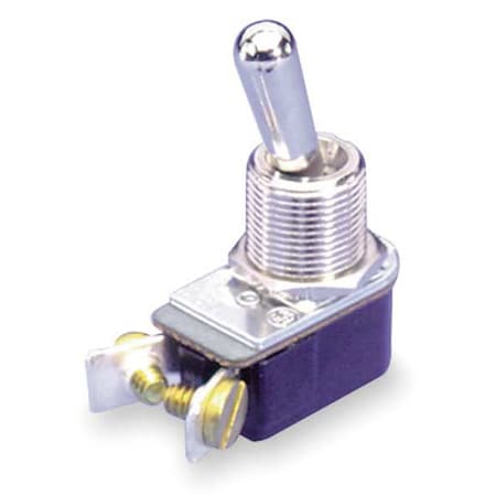 Toggle Switch, SPST, 2 Connections, On/Off, 3A at 250V AC, 6A at 125V AC MPN:110-S-73