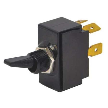 Toggle Switch, DPST, 4 Connections, On/Off, 1 1/2 hp, 10A at 250V AC, 20A at 125V AC MPN:2GK721-D-4B-B