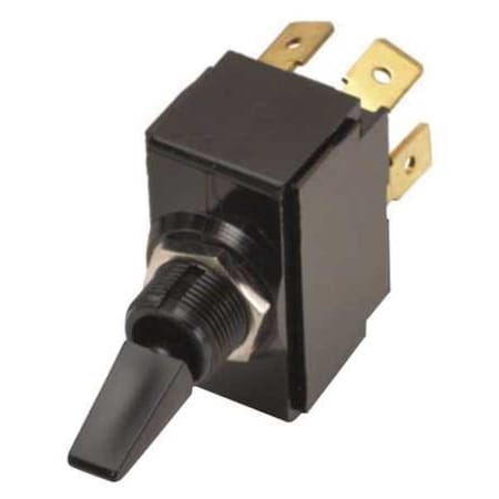 Toggle Switch, DPDT, 6 Connections, On/Off/On, 1 1/2 hp, 10A at 250V AC, 20A at 125V AC MPN:2GM721-D-4B-B