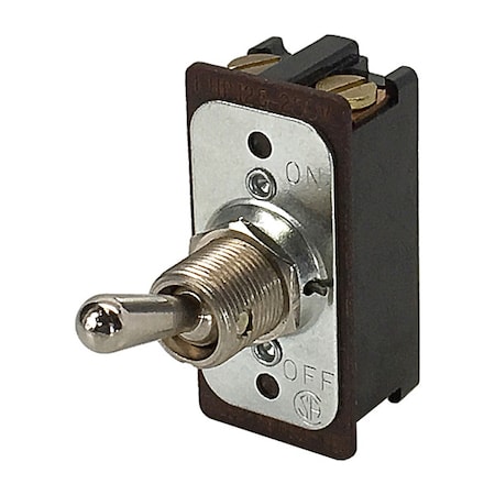 Toggle Switch, DPST, 4 Connections, On/Off, 10A at 250V AC/20A at 125V AC, Screw Terminal MPN:EK204-73