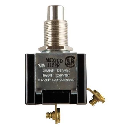 Miniature Push Button Switch, SPST, Nickel MPN:PA304