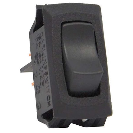 RockerSwitch, NoLens/Lamp, Black, Off/On MPN:RA911-RB-B-O-N