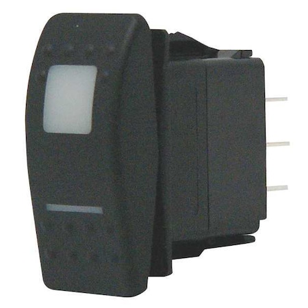 Lighted Rocker Switch, SPDT, 4 Connections MPN:V6D1D66B-ASC00-000