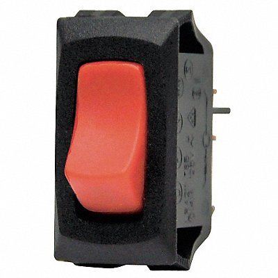 Lighted Rocker Switch SPST 3 Connections MPN:LRA911-RS-B/120N