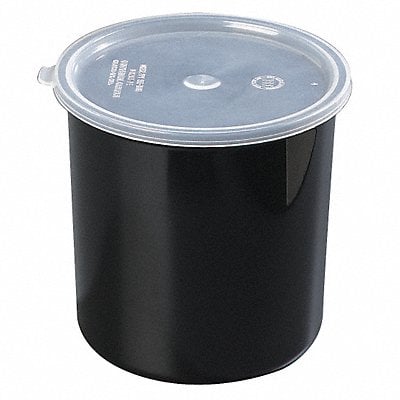 Poly-Tuf Crock w/Lid 2.7 qt. Black PK6 MPN:0302GR03