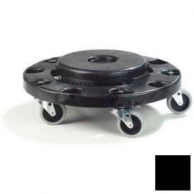 Carlisle Bronco Round Waste Container Dolly 20 32 44 and 55 Gallon Black - 3691103 3691103 - Pkg Qty 2