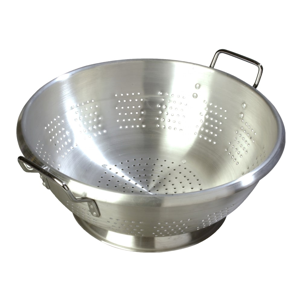 Carlisle Signature Select Dura-Ware Heavyweight Colanders, 16 Qt, Silver, Pack Of 6 MPN:60277