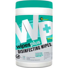 WipesPlus® Disinfecting Surface Wipes Lemon Scent 75 Wipes/Canister 33711