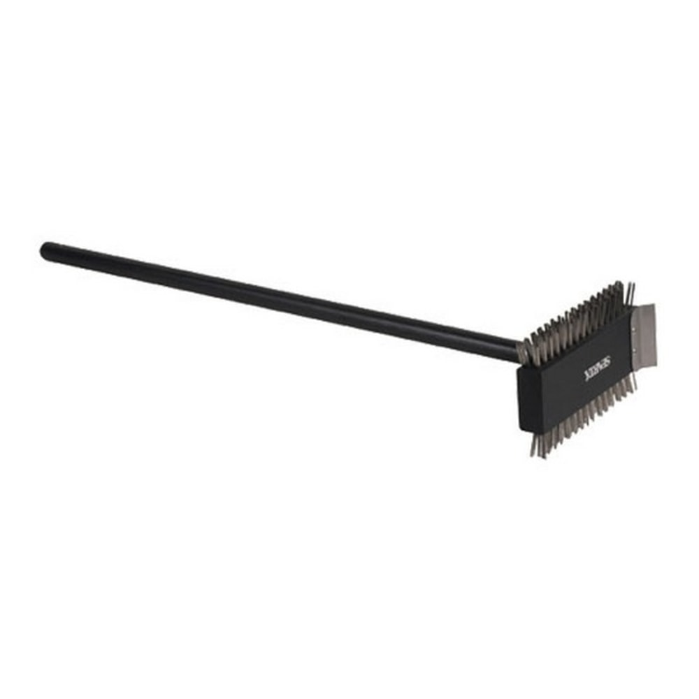 Carlisle Sparta Dual Broiler Brush With Scraper, 3-1/2in, Black MPN:4029000