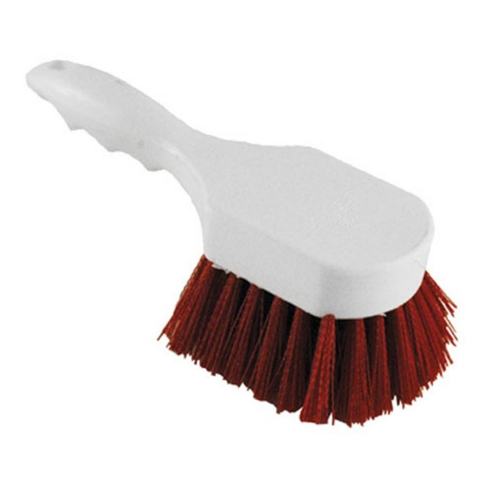 Carlisle Sparta Utility Scrub Brush, 3in x 8in, White/Red MPN:4054105