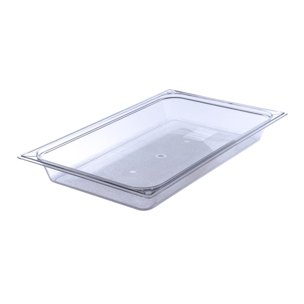 StorPlus Full-Size Plastic Food Pans, 2 1/2inH x 12 3/4inW x 20 3/4inD, Clear, Pack Of 6 MPN:10200B07
