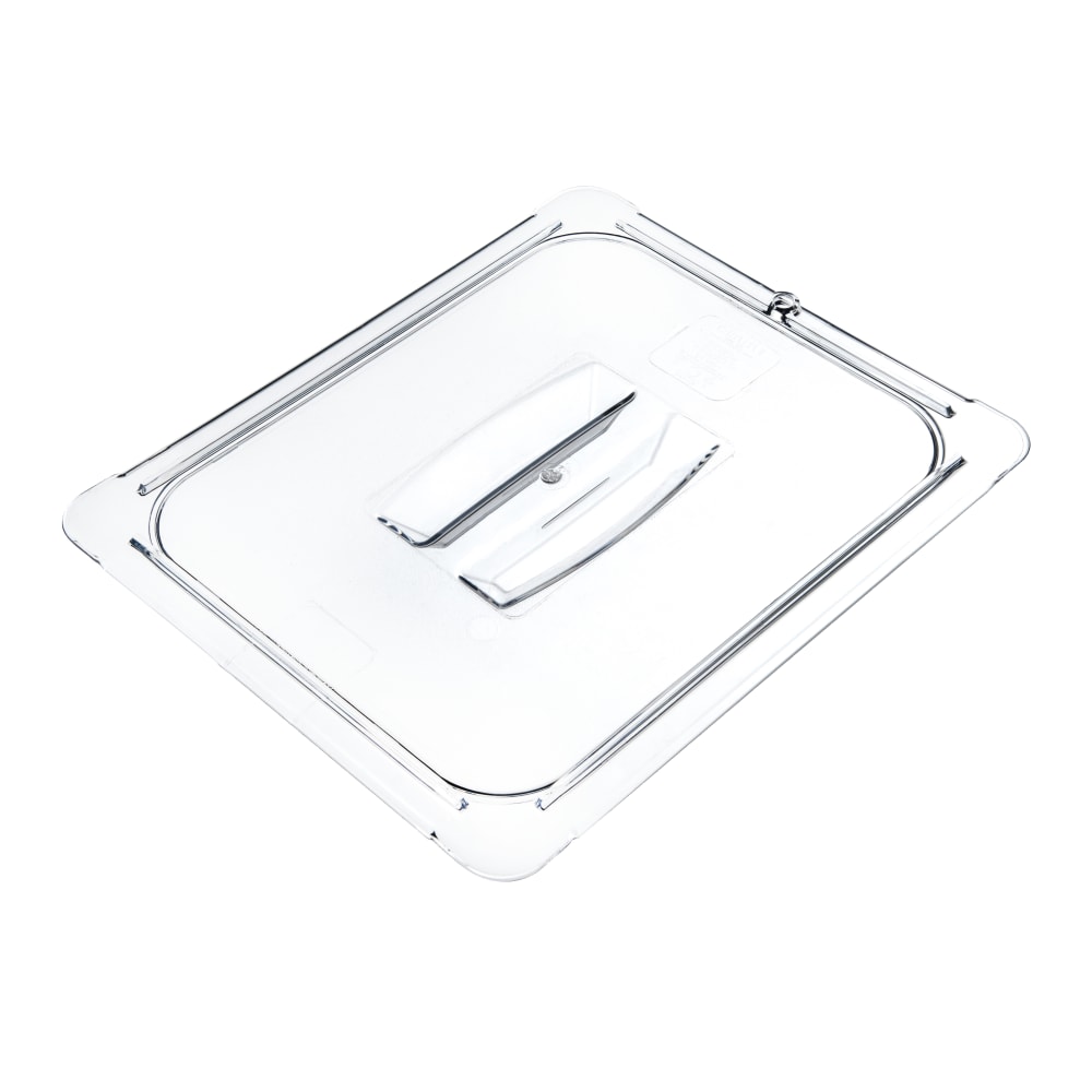 StorPlus 1/2-Size Plastic Handled Lids, 7/8inH x 10 3/8inW x 12 3/4inD, Clear, Pack Of 6 MPN:10230U07