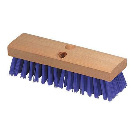 Flo-Pac, 10in Stiff Deck Scrub, Blue, PK12, Blue, 12 PK MPN:3617514