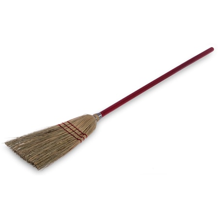 Lobby Broom, 3-Stch w/Blnd Corn, 9 lb, PK12 MPN:368200