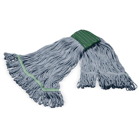 Medium Grease Release Mop, Looped-End, Blue MPN:369120G14