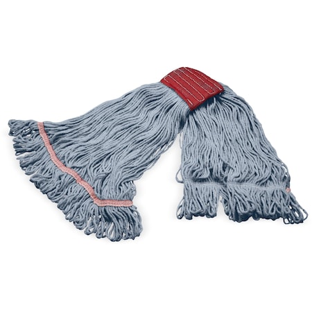 Large Grease Release Mop, Looped-End, Blue MPN:369125G14