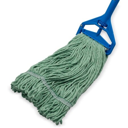 Looped-End Mop, M, Green w/Green Band, 4ply MPN:369417B09