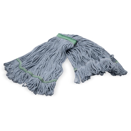 Looped-End Mop, M, Blue w/Green Band, 4ply MPN:369417B14