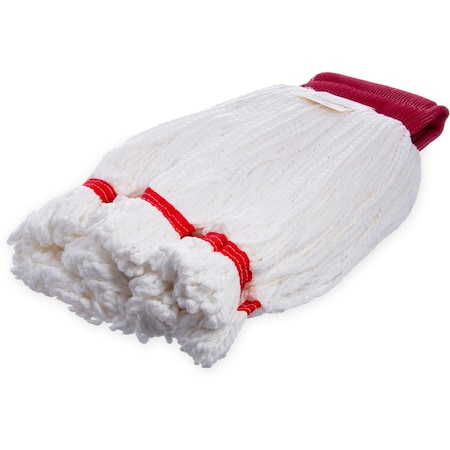 Looped-End Wet Mop, White, Microfiber, PK12 MPN:36942002